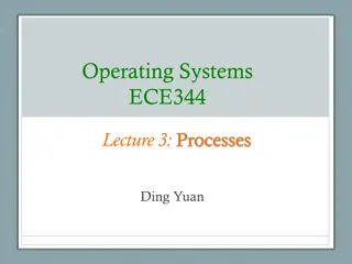 Understanding Processes in Operating Systems - ECE344 Lecture 3 Summary