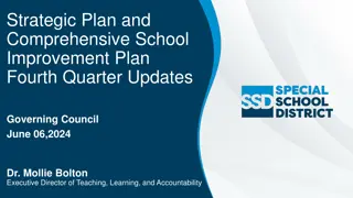 Fourth Quarter Updates on Strategic Plan and School Improvement Progress