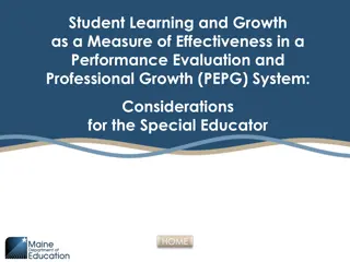 Understanding Student Learning and Growth in Performance Evaluation for Special Educators