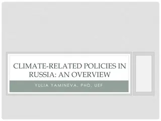 Russia's Climate Policies: An Overview