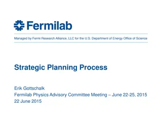 Strategic Planning Process at Fermilab: Overview and Goals