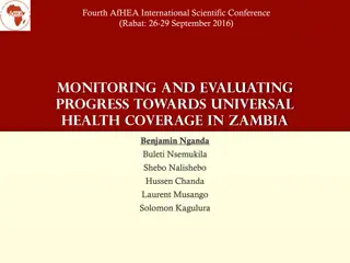 Monitoring and Evaluating Progress Towards Universal Health Coverage in Zambia