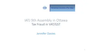 GST Fraud and Avoidance Schemes