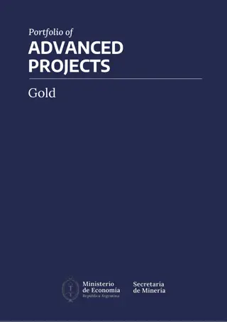 Portfolio of Advanced Gold Projects in Argentina