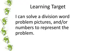 Solving Division Word Problems with Grasshoppers