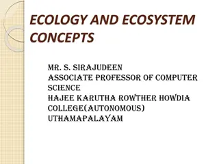 Ecology and Ecosystem Concepts: Understanding Interrelationships in Nature