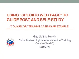 Creating an Online Platform for Counselor Training at China Meteorological Administration Training Center