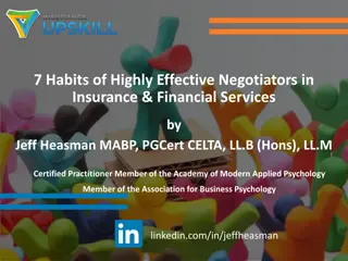 7 Habits of Highly Effective Negotiators in Insurance & Financial Services