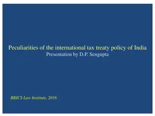 Overview of India's International Tax Treaty Policy