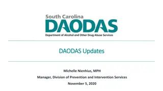 Updates and Changes to SC Prevention Services by DAODAS