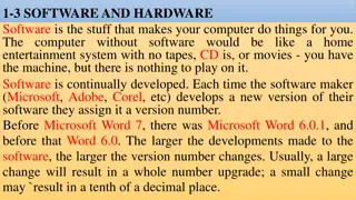 Basics of Software, Hardware, and Computer Components