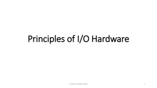 Principles of I/O Hardware Overview by Ali Akbar Mohammadi