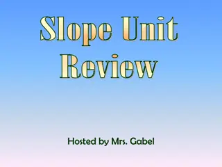 Math Slope Unit Review by Mrs. Gabel