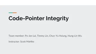 Code Pointer Integrity Team Overview