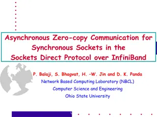 Asynchronous Zero-copy Communication in Sockets Direct Protocol over InfiniBand