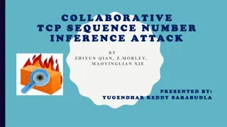 TCP Sequence Numbers and Attacks