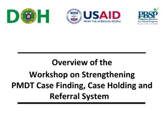 Strengthening PMDT Case Finding Workshop Overview