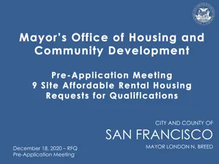 Affordable Rental Housing Development RFQ in San Francisco