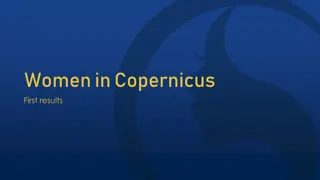 Women in Copernicus: First Results and Impact on Gender Equality