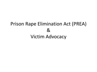 The Prison Rape Elimination Act (PREA) and Victim Advocacy