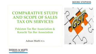 Comparative Study of Sales Tax on Services in Various Countries