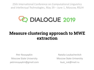 Unsupervised Multiword Expression Extraction Using Measure Clustering Approach