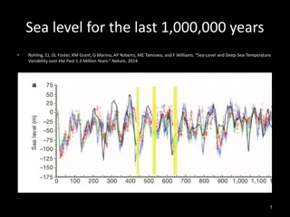 History of Sea Level Variability Over the Past Million Years