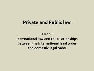 International Law and Italian Legal System Relationship