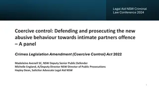 The Criminalization of Coercive Control in NSW