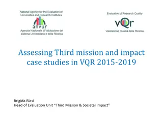 VQR 2015-2019: Assessing Third Mission and Impact Case Studies