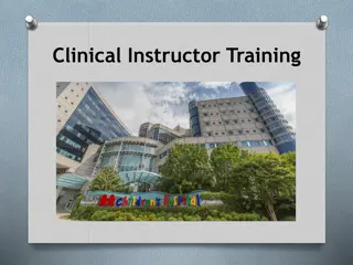 Clinical Instructor Training and Nursing Education Guidelines