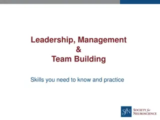 Essential Leadership, Management, and Team Building Skills