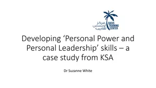 Developing Personal Power and Leadership Skills: A Case Study from KSA