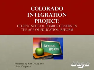 Advancing School Board Governance in Colorado's Education Reform Era