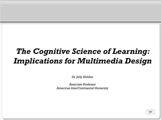 The Cognitive Science of Learning: Implications for Multimedia Design