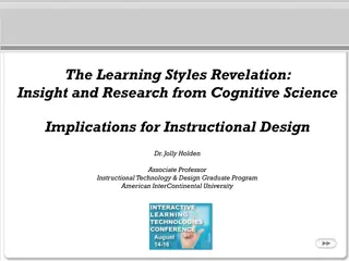 Learning Styles and Instructional Design: Debunking Misconceptions