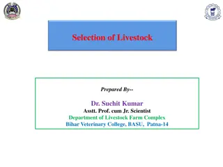 Selection Methods in Livestock Breeding