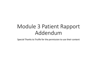 Techniques for Building Patient Rapport in O&P Clinics