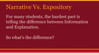 The Difference Between Narrative and Expository Writing