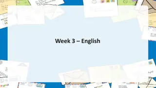 Week 3 English - Informal Letter Writing Lesson