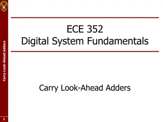 Carry Look-Ahead Adders in Digital Systems