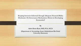 Governance Mechanisms and Financial Risks Disclosure in Developing Economies