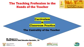 The Teaching Profession: Empowering Teachers for Purposeful Progression