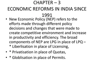 Overview of Economic Reforms in India Since 1991