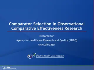 Guide to Comparator Selection in Comparative Effectiveness Research