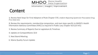 Updates on MHDO Board Meeting Discussions - September 23, 2021