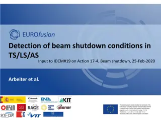 Analysis of Beam Shutdown Conditions in IDCM Input to Action