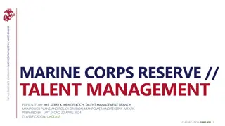 Marine Corps Talent Management and Optimization Program