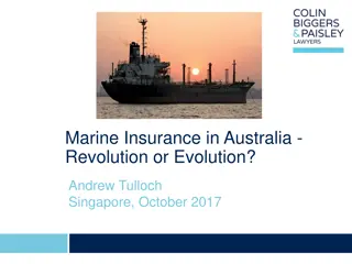 Evolution of Marine Insurance in Australia: A Review of Historical Context and Reform Provisions