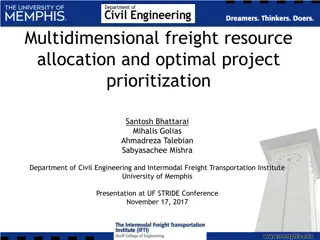 Multidimensional Freight Resource Allocation & Project Prioritization Research